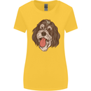 Bernedoodle Dog Womens Wider Cut T-Shirt Yellow