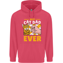 Best Cat Dad Ever Funny Fathers Day Childrens Kids Hoodie Heliconia
