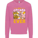 Best Cat Dad Ever Funny Fathers Day Mens Sweatshirt Jumper Azalea