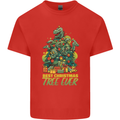Best Christmas Tree Ever T-Rex Xmas Dinosaur Kids T-Shirt Childrens Red