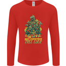 Best Christmas Tree Ever T-Rex Xmas Dinosaur Mens Long Sleeve T-Shirt Red