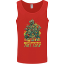Best Christmas Tree Ever T-Rex Xmas Dinosaur Mens Vest Tank Top Red