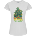 Best Christmas Tree Ever T-Rex Xmas Dinosaur Womens Petite Cut T-Shirt White