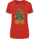 Best Christmas Tree Ever T-Rex Xmas Dinosaur Womens Wider Cut T-Shirt Red