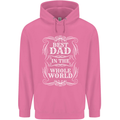 Best Dad in the Word Fathers Day Childrens Kids Hoodie Azalea