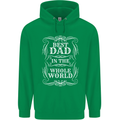 Best Dad in the Word Fathers Day Childrens Kids Hoodie Irish Green