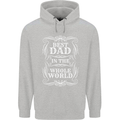 Best Dad in the Word Fathers Day Childrens Kids Hoodie Sports Grey