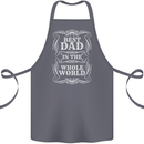 Best Dad in the Word Fathers Day Cotton Apron 100% Organic Steel