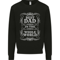 Best Dad in the Word Fathers Day Kids Sweatshirt Jumper Black