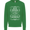 Best Dad in the Word Fathers Day Kids Sweatshirt Jumper Irish Green