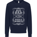 Best Dad in the Word Fathers Day Kids Sweatshirt Jumper Navy Blue