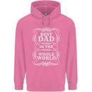 Best Dad in the Word Fathers Day Mens 80% Cotton Hoodie Azelea
