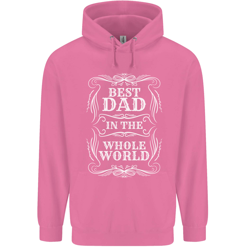 Best Dad in the Word Fathers Day Mens 80% Cotton Hoodie Azelea