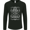 Best Dad in the Word Fathers Day Mens Long Sleeve T-Shirt Black