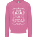Best Dad in the Word Fathers Day Mens Sweatshirt Jumper Azalea