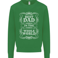 Best Dad in the Word Fathers Day Mens Sweatshirt Jumper Irish Green