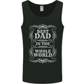 Best Dad in the Word Fathers Day Mens Vest Tank Top Black