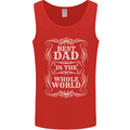 Best Dad in the Word Fathers Day Mens Vest Tank Top Red