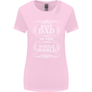 Best Dad in the Word Fathers Day Womens Wider Cut T-Shirt Light Pink