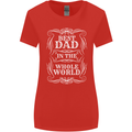 Best Dad in the Word Fathers Day Womens Wider Cut T-Shirt Red