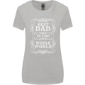 Best Dad in the Word Fathers Day Womens Wider Cut T-Shirt Sports Grey
