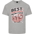 Best Dinosaur Mom Ever Mothers Day Mens Cotton T-Shirt Tee Top Sports Grey