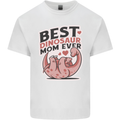 Best Dinosaur Mom Ever Mothers Day Mens Cotton T-Shirt Tee Top White