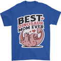 Best Dinosaur Mom Ever Mothers Day Mens T-Shirt 100% Cotton Royal Blue
