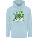 Best Farmer Ever Farming Fathers Day Childrens Kids Hoodie Light Blue