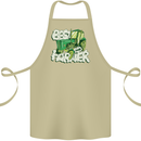 Best Farmer Ever Farming Fathers Day Cotton Apron 100% Organic Khaki