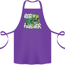 Best Farmer Ever Farming Fathers Day Cotton Apron 100% Organic Purple
