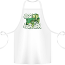 Best Farmer Ever Farming Fathers Day Cotton Apron 100% Organic White