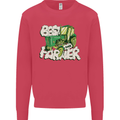 Best Farmer Ever Farming Fathers Day Kids Sweatshirt Jumper Heliconia