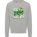 Best Farmer Ever Farming Fathers Day Kids Sweatshirt Jumper Sports Grey