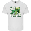 Best Farmer Ever Farming Fathers Day Kids T-Shirt Childrens White