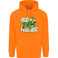 Best Farmer Ever Farming Fathers Day Mens 80% Cotton Hoodie Orange