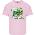 Best Farmer Ever Farming Fathers Day Mens Cotton T-Shirt Tee Top Light Pink