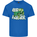 Best Farmer Ever Farming Fathers Day Mens Cotton T-Shirt Tee Top Royal Blue