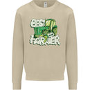 Best Farmer Ever Farming Fathers Day Mens Sweatshirt Jumper Sand
