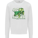 Best Farmer Ever Farming Fathers Day Mens Sweatshirt Jumper White