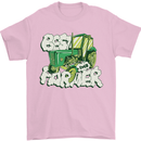 Best Farmer Ever Farming Fathers Day Mens T-Shirt 100% Cotton Light Pink
