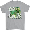 Best Farmer Ever Farming Fathers Day Mens T-Shirt 100% Cotton Sports Grey