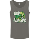 Best Farmer Ever Farming Fathers Day Mens Vest Tank Top Charcoal