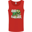 Best Farmer Ever Farming Fathers Day Mens Vest Tank Top Red