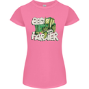 Best Farmer Ever Farming Fathers Day Womens Petite Cut T-Shirt Azalea