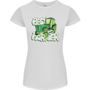 Best Farmer Ever Farming Fathers Day Womens Petite Cut T-Shirt White