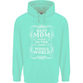 Best Mom in the World Mothers Day Childrens Kids Hoodie Peppermint
