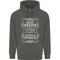 Best Mom in the World Mothers Day Childrens Kids Hoodie Storm Grey