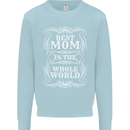 Best Mom in the World Mothers Day Kids Sweatshirt Jumper Light Blue