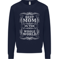 Best Mom in the World Mothers Day Kids Sweatshirt Jumper Navy Blue